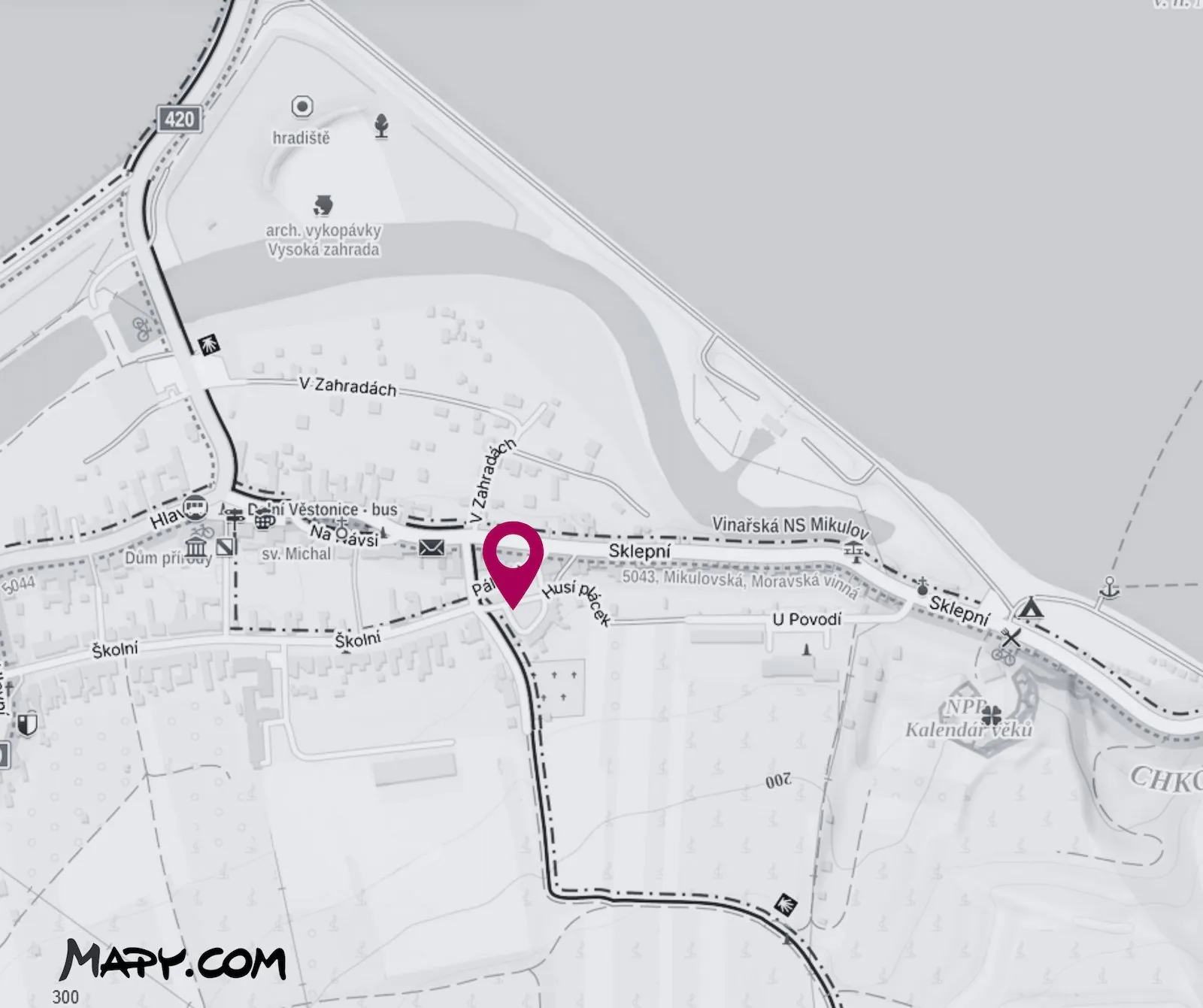 Husí Plácek, Dolní Věstonice