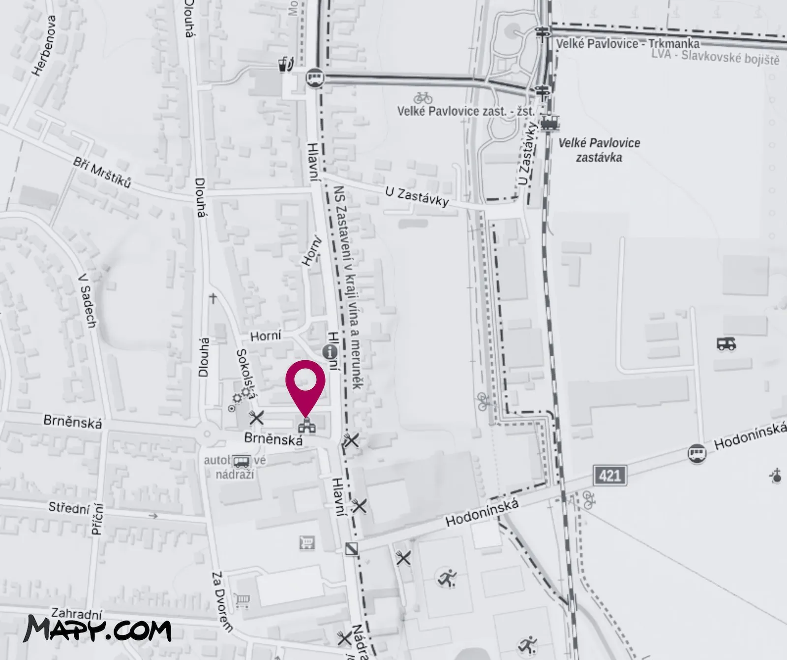 nádvoří Sokolovny, Velké Pavlovice